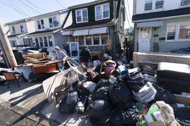 Image: Hurricane Ida flood cleanup.