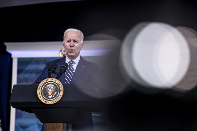 President Joe Biden delivers remarks at the White House on Sept. 27, 2021.