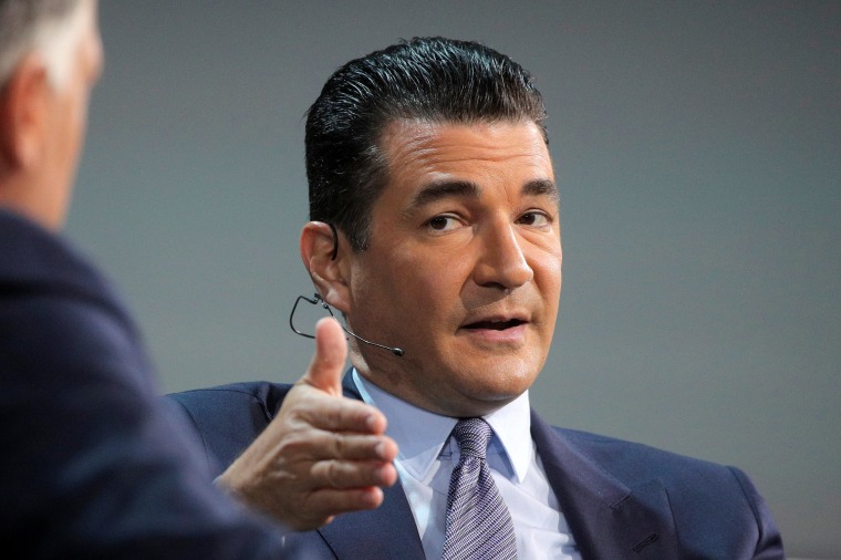 Image: Dr. Scott Gottlieb, former commissioner of the Food and Drug Administration, speaks during the Skybridge Capital SALT New York 2021 conference in New York