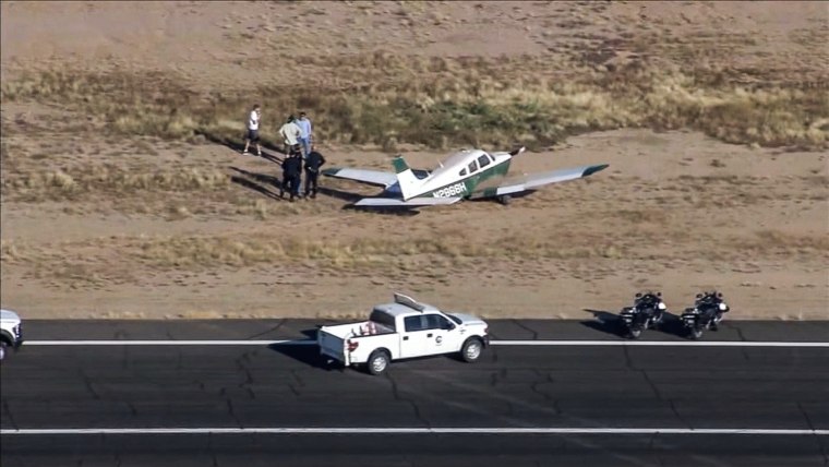 A helicopter collided with an airplane in the air above the Chandler Municipal Airport in Arizona early Friday morning, the Chandler Fire Department said.
