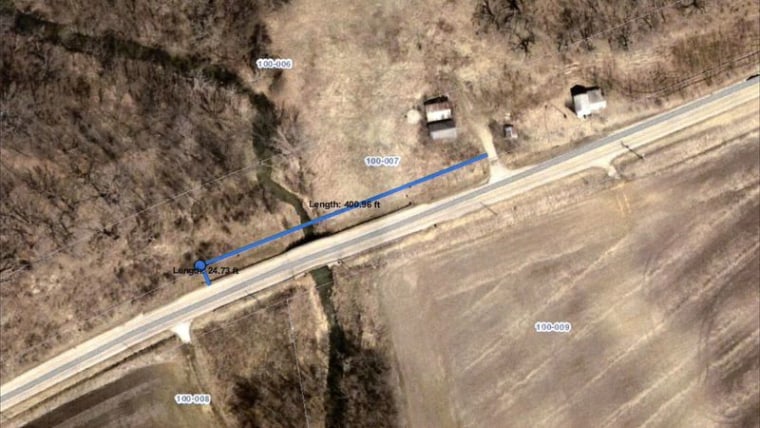 Site where body was found near Seneca, Illinois.