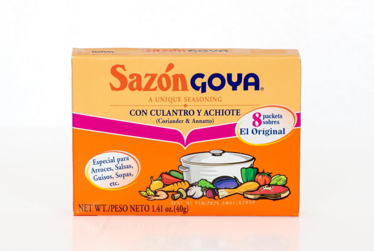 Goya's sazón is one of the most widely available and recognized spice mixes in American supermarkets today.