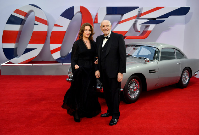 Image: Producers Barbara Broccoli and Michael G. Wilson at the world premiere of "No Time to Die."