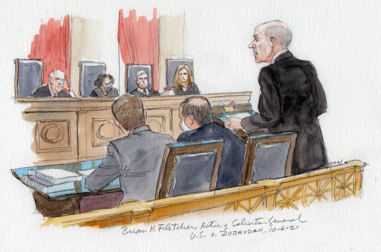 Brian H. Fletcher, the acting solicitor general, at the U.S. Supreme Court on Oct. 6, 2021.