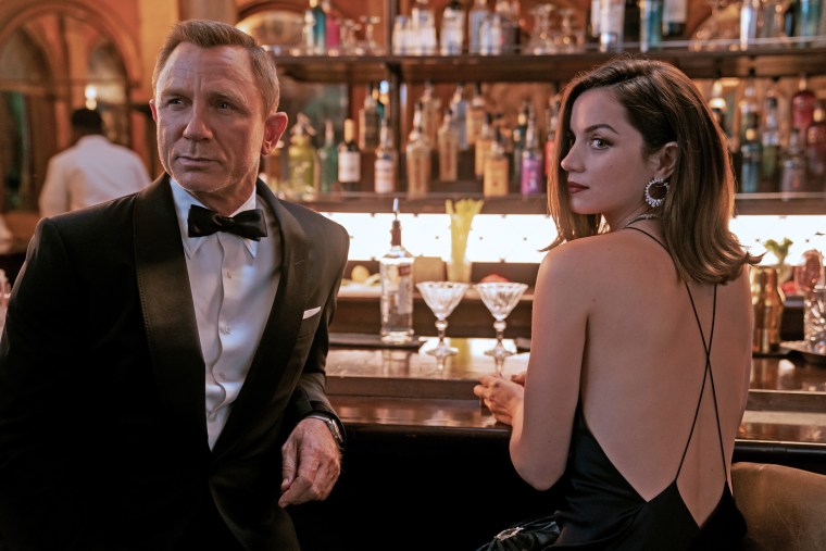 Daniel Craig and Ana de Armas in \"No Time to Die.\"