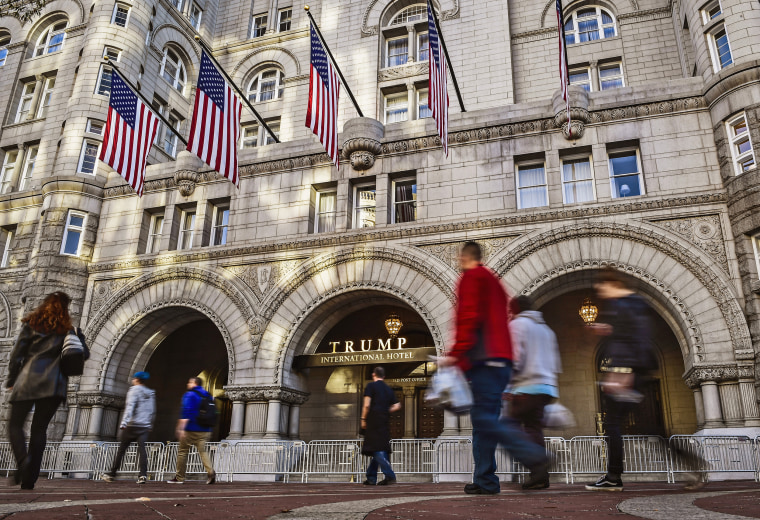 A view of the Trump hotel for our story on conflict of interest in the new Trump administration, in Washington, DC.