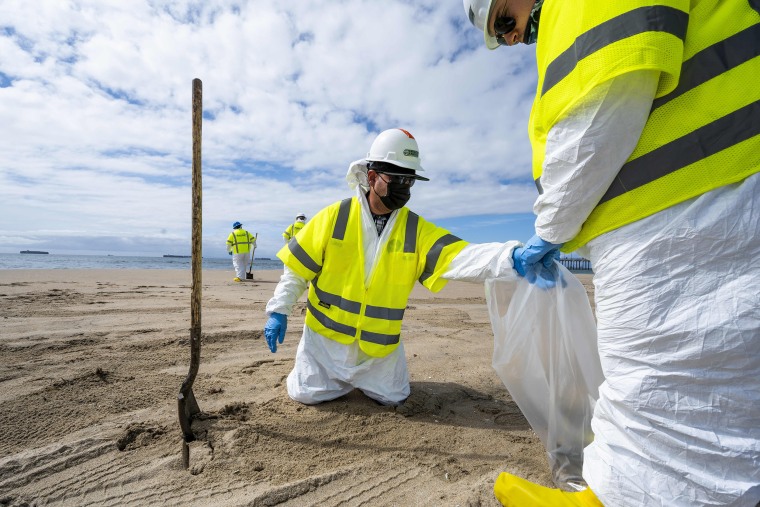Image: Oil spill cleanup