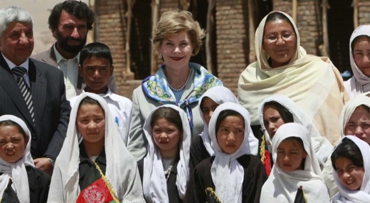 Laura Bush has been an advocate for the girls and women of Afghanistan since her time as first lady in the White House.