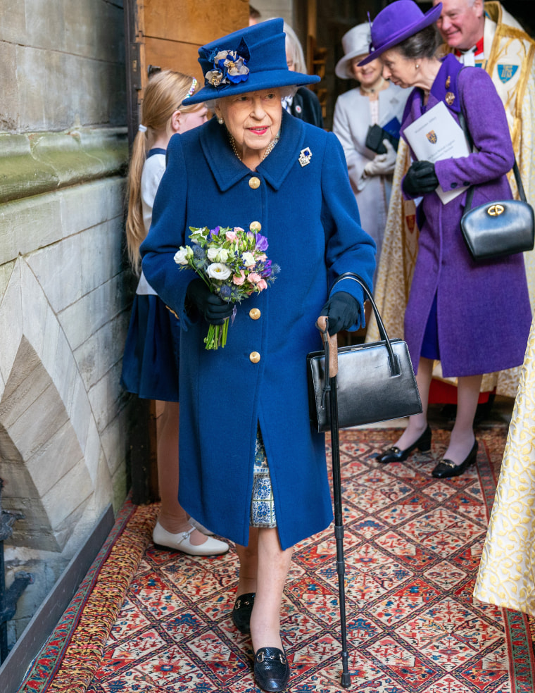 Image: The Queen And The Princess Royal Attend A Service Of Thanksgiving At Westminster Abbey