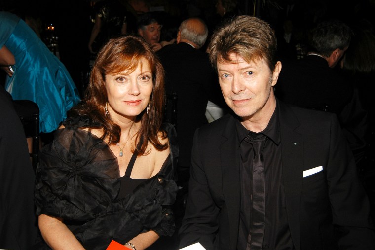 Susan Sarandon and David Bowie attend Metropolitan Opera Opening Night Dinner at Lincoln Center on September 25, 2006.