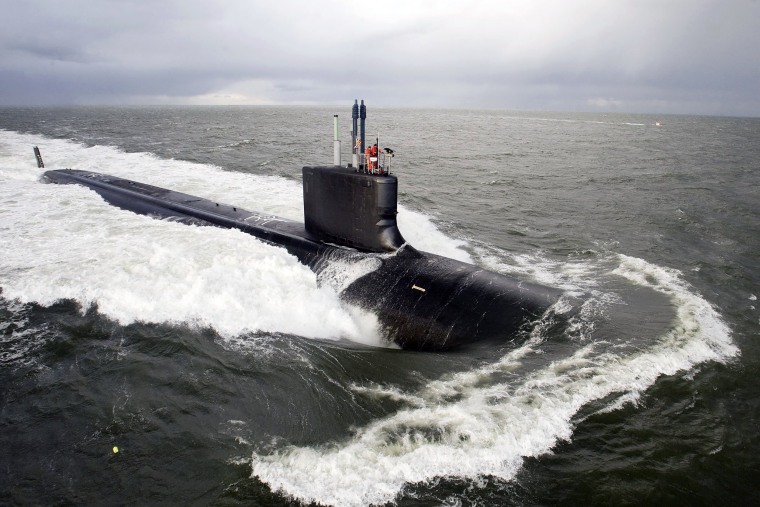Image: Virginia-class attack submarine sea trial