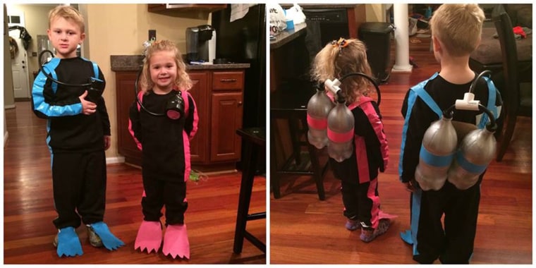 Scuba diver DIY Halloween costume idea from Amanda Mushro