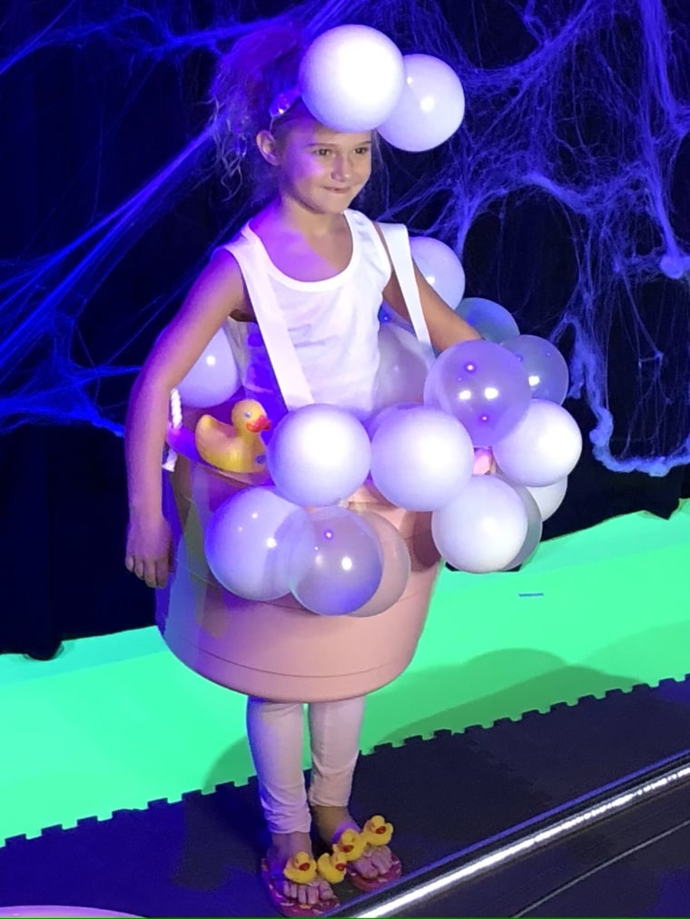Bubble bath DIY Halloween costume idea from Amanda Mushro