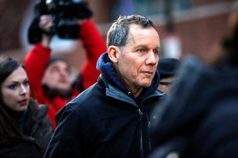 Charles Lieber leaves federal court after he and two Chinese nationals were charged with lying about their alleged links to the Chinese government, in Boston on Jan. 30, 2020.