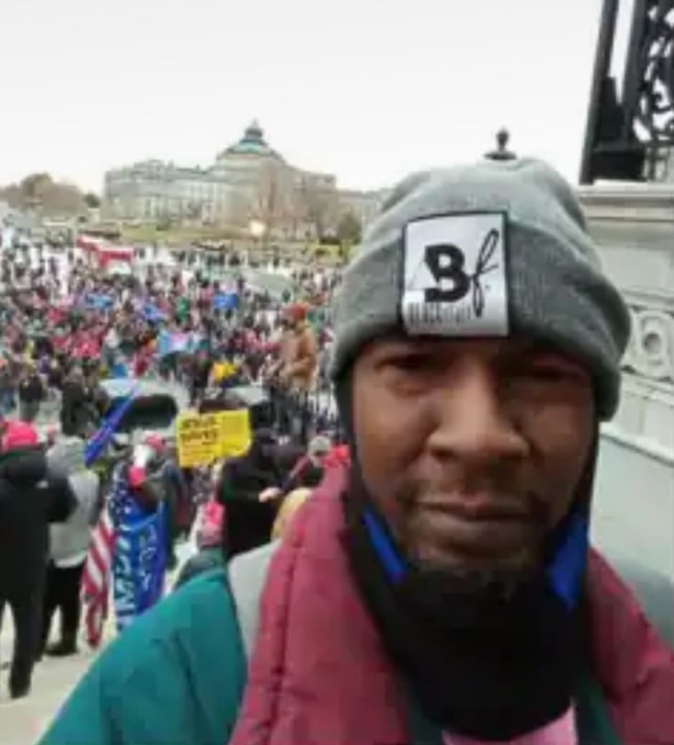 IMAGE: Darrell Neely at the Capitol on Jan. 6, 2021
