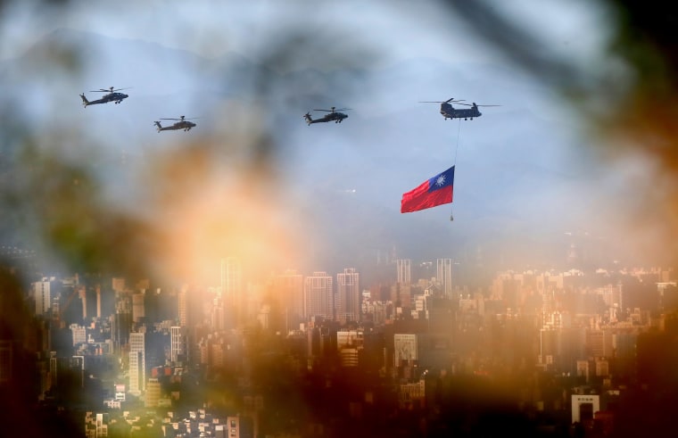 Taiwan: Flag Flyby Amid China-Taiwan Tensions