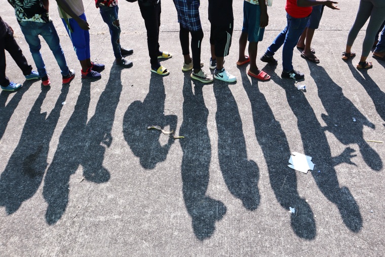 Image: Migrants wait for asylum processing, in Tapachula