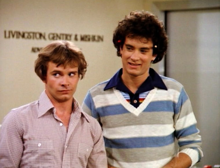 Peter Scolari, left, and Tom Hanks \"Bosom Buddies.\"