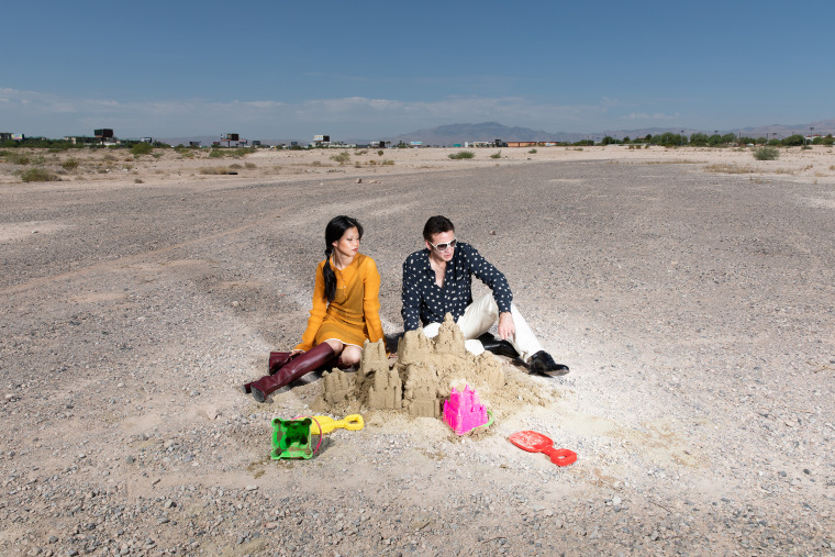 Cage and Shabata soaked up the heat of the Mojave Desert for a portion of their Flaunt photo shoot.