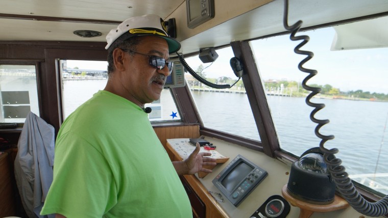 Captain Tyrone Meredith is a fourth generation African American waterman who now runs fishing charters in the Chesapeake Bay area.