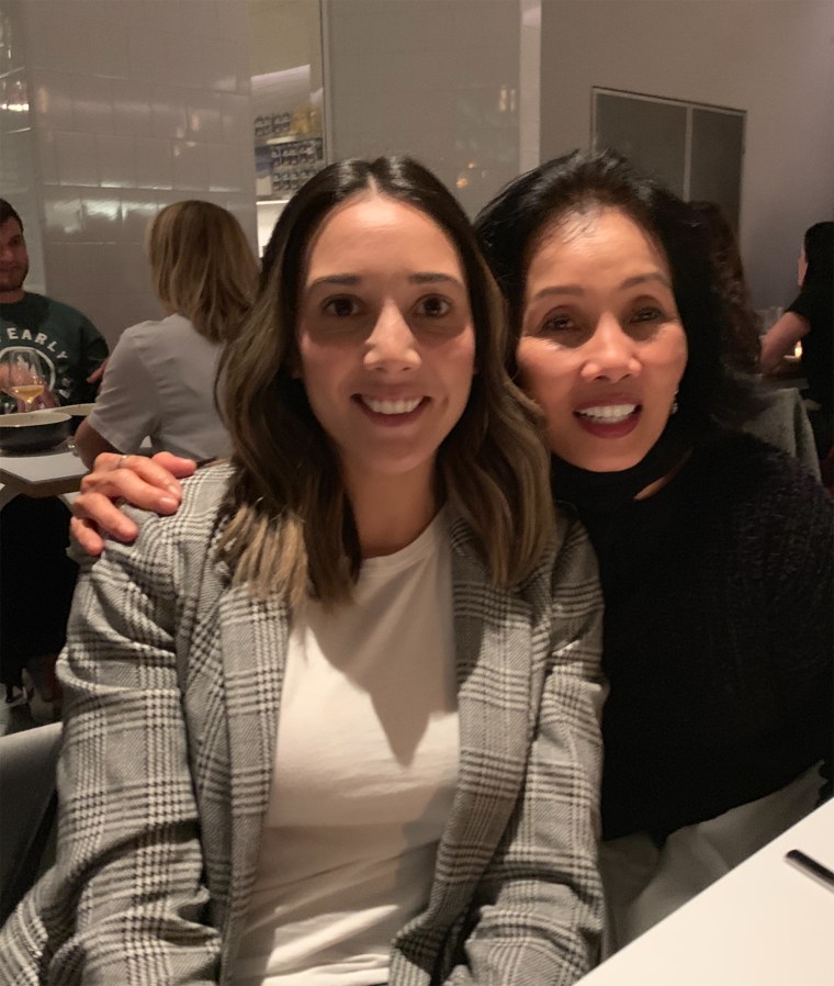 Leah Cohen (left) with her mom.