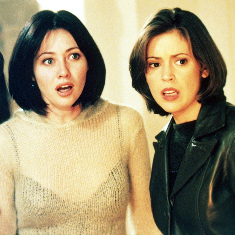 Doherty and Milano starred together on "Charmed" for the show's first three seasons.
