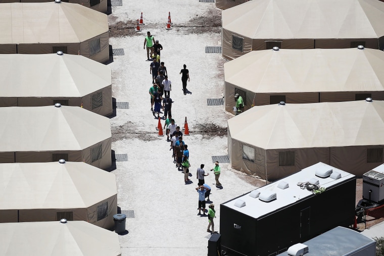 Image: New Tent Camps Go Up In West Texas For Migrant Children Separated From Parents