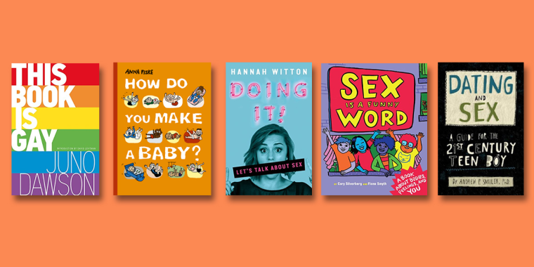 Image: sex education and LGBTQ-themed books