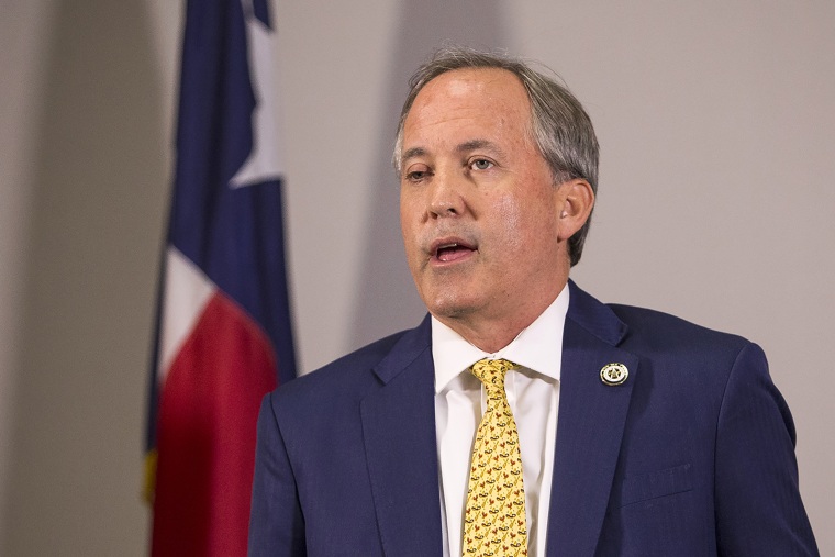 Image: Texas Attorney General Ken Paxton speaks about a lawsuit he filed against the federal government to end DACA during a press conference in Austin, Texas, on May 1, 2018.