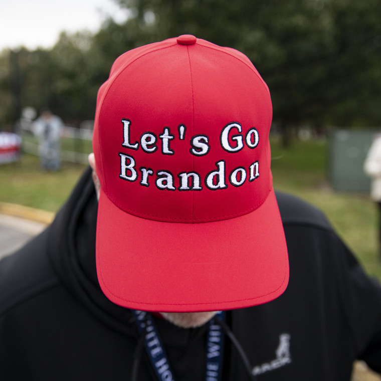 Shop, Red White and Blue Let's Go Brandon Sticker