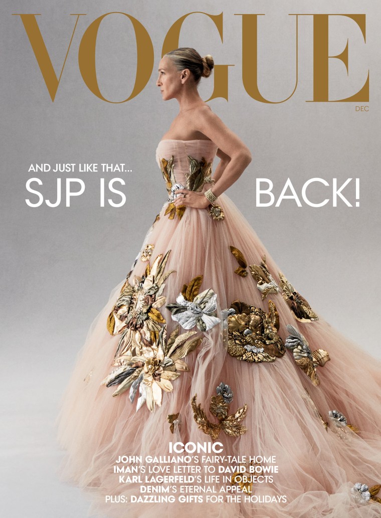 Sarah Jessica Parker is Vogue magazine's December 2021 cover star.
