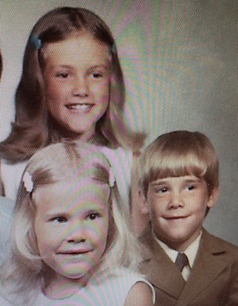 Keith and his sisters as children.