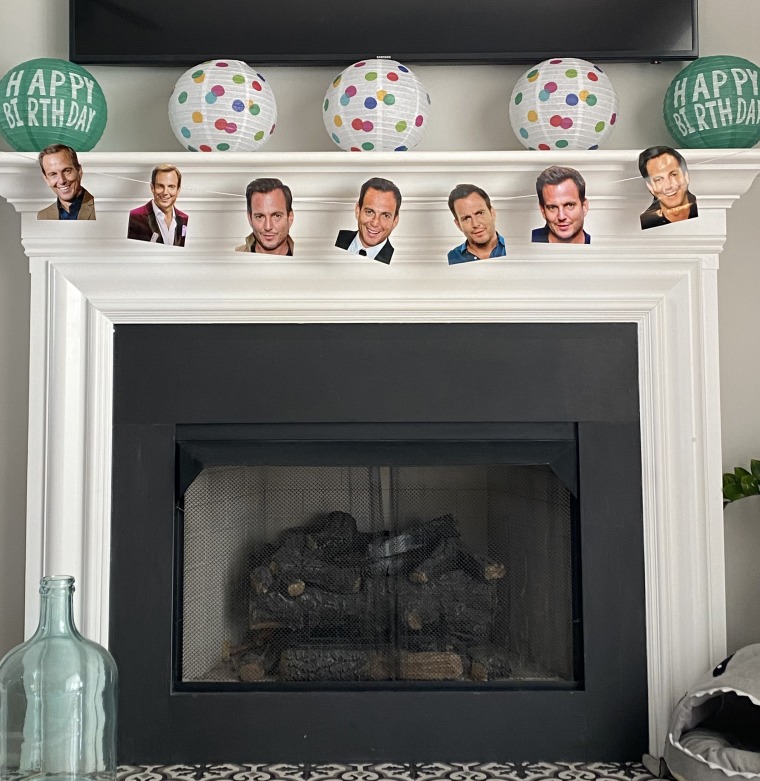A Will Arnett banner was created to celebrate Ellie Palumbo's 8th birthday. 
