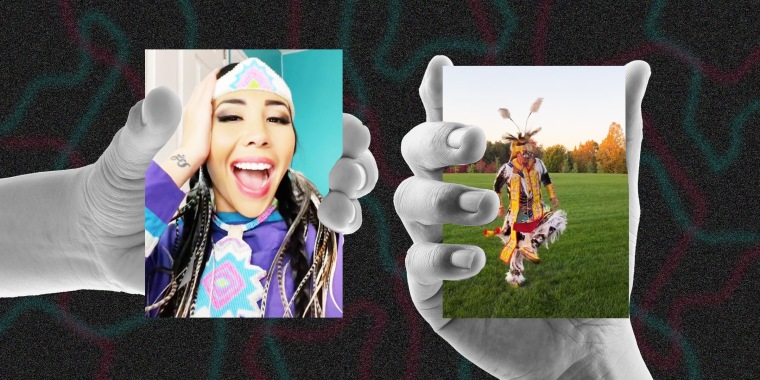 Marika Sila (left) and Theland Kicknosway (right) are a part of #NativeTikTok, a growing community uniting Native Americans who are calling for accountability and action to remedy past and ongoing harms.