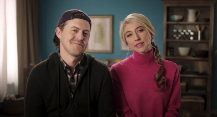 Alex Moffatt and Heidi Gardner star in the "Saturday Night Live" sketch "Man Park."