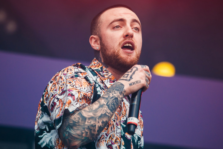 Mac Miller performs during the second day of Lollapalooza Brazil Festival on March 24, 2018, in Sao Paulo.