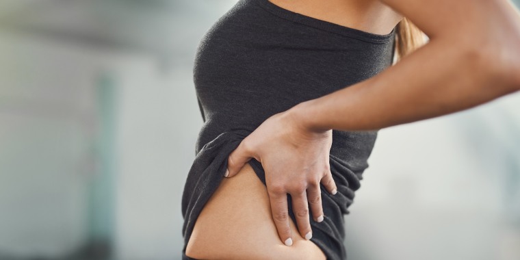 Back pain can be a sign of weak core muscles.