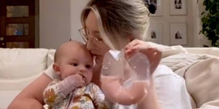 Breastfeeding mama goes viral for leaking during TV show theme