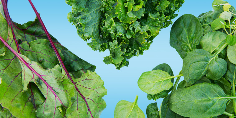 Dark leafy greens, like spinach and kale, may help manage migraine symptoms.