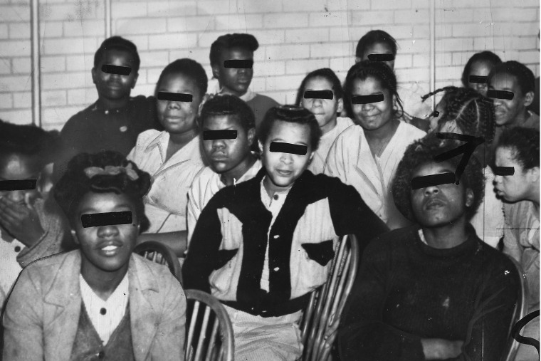 Patients at Crownsville State Hospital psychiatric hospital, formerly Hospital for the Negro Insane of Maryland, in Crownsville, Md., in 1947.