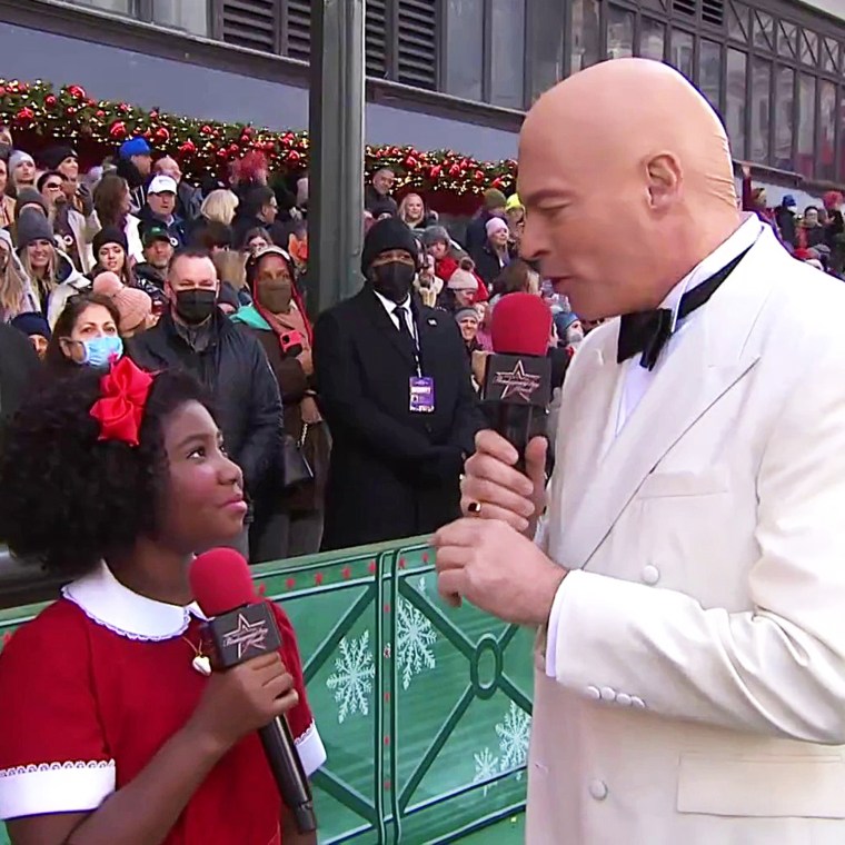 A bald Harry Connick Jr. appears live as Daddy Warbucks for the