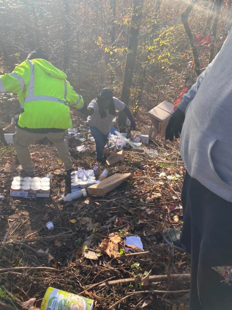 FedEx boxes of various sizes were discovered in a ravine in Alabama.