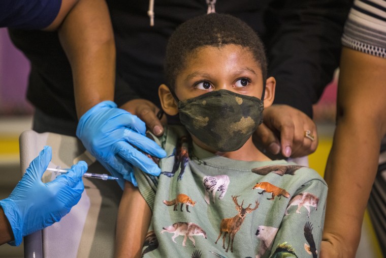Image: Children's Vaccine Clinic Held At New York City Public School