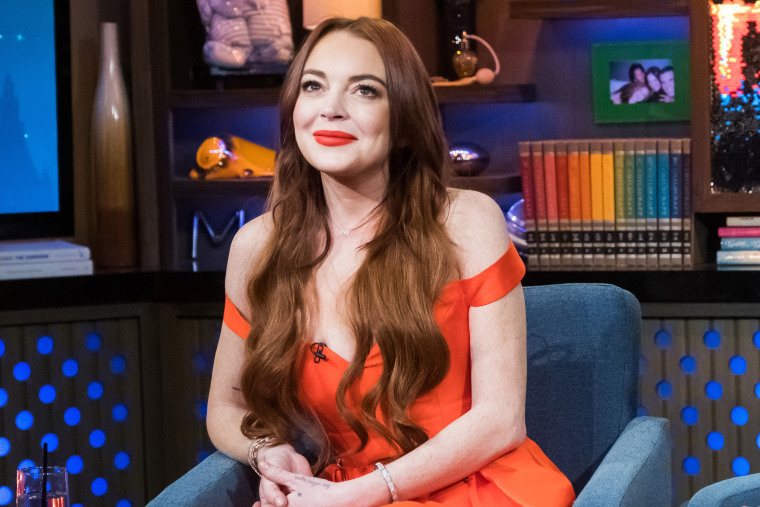 Lindsay Lohan appears on Bravo's \"Watch What Happens Live with Andy Cohen\" on Jan. 9, 2019.
