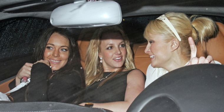 Paris Hilton and Britney Spears spend another night out on the town. They started their Sunday evening at "Guy's" nightclub in West Hollywood and stayed til closing. Afterwards they went to a bungalow at the Beverly Hills Hotel where Brandon Davis was thr