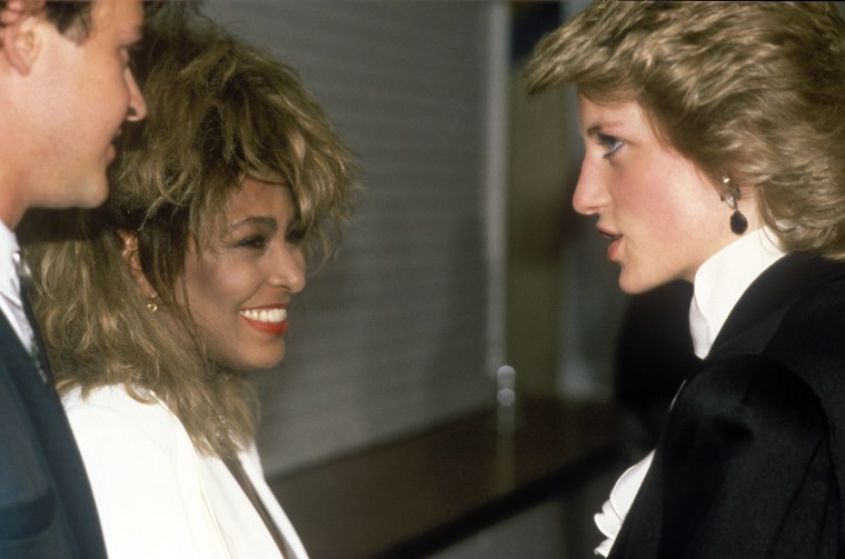 Diana, Princess of Wales,Paul Young and Tina Turner,The Prince's Trust Concert, Wembley