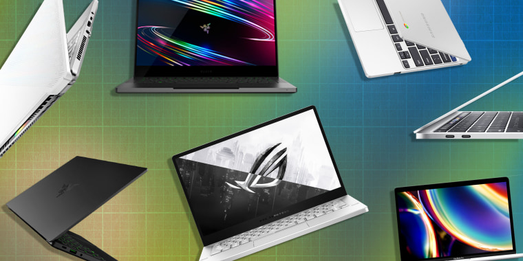 Illustration of laptops on sale for Cyber Monday