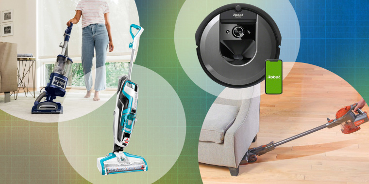 Illustration of four vacuums still on sale from Cyber Monday