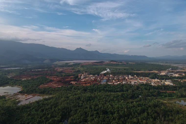 The Rio Tuba mine and a processing facility in Palawan, Philippines.