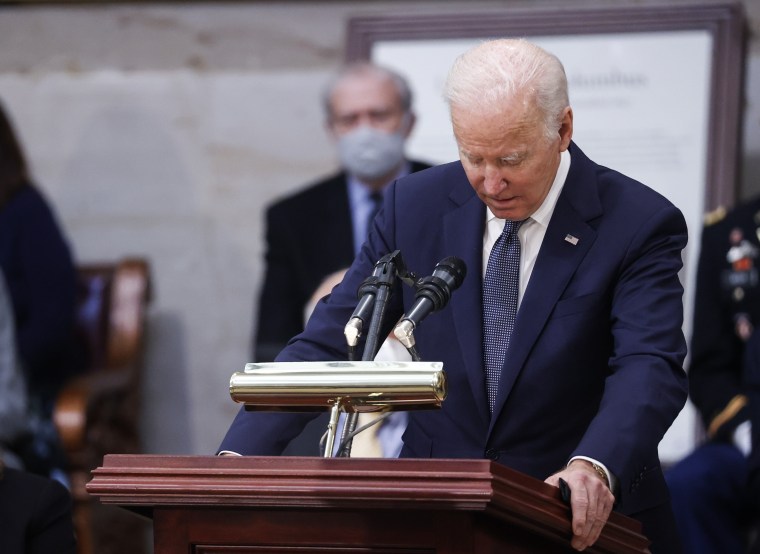 Bob Dole honored by President Biden, Nancy Pelosi at US Capitol